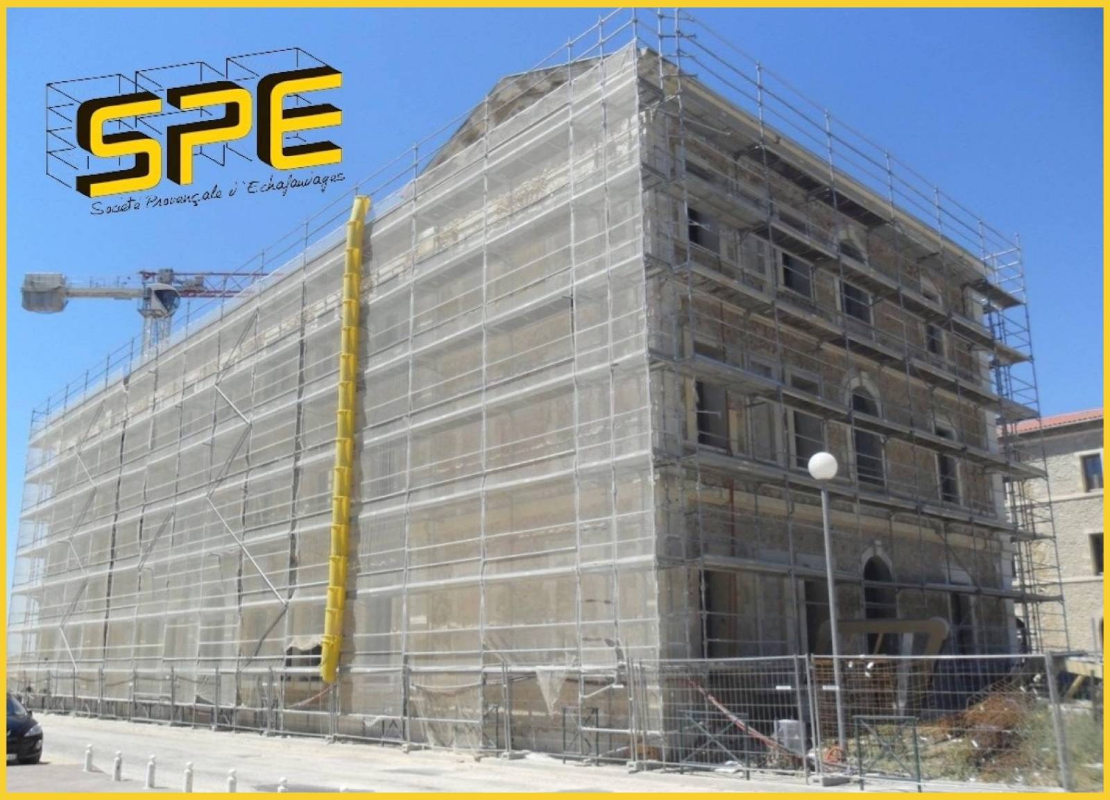 Échafaudage au centre gérontologique - Marseille - PACA