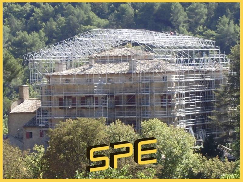 Installation échafaudage SPE - VAUVENARGUES